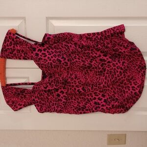 Pink Leopard Print Women's Swimsuit